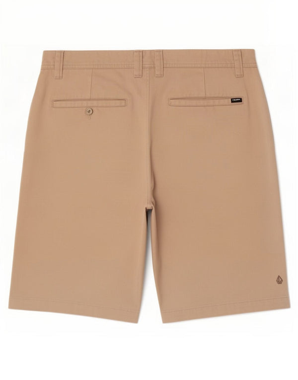 Volcom Mens Chino Shorts Large W36 Beige Polyester