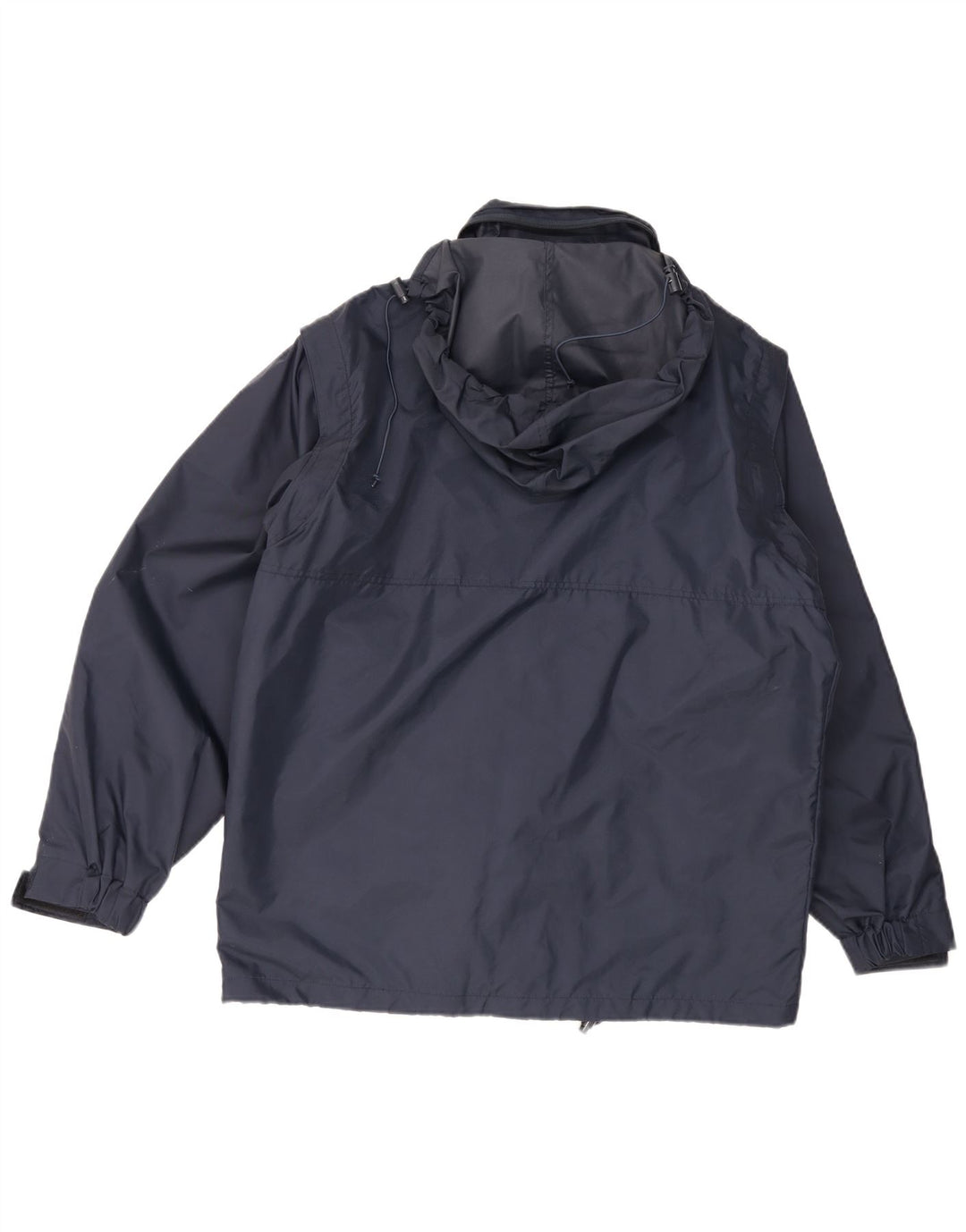 Spalding Mens Hooded Rain Jacket UK 38 Medium Navy Blue Polyamide