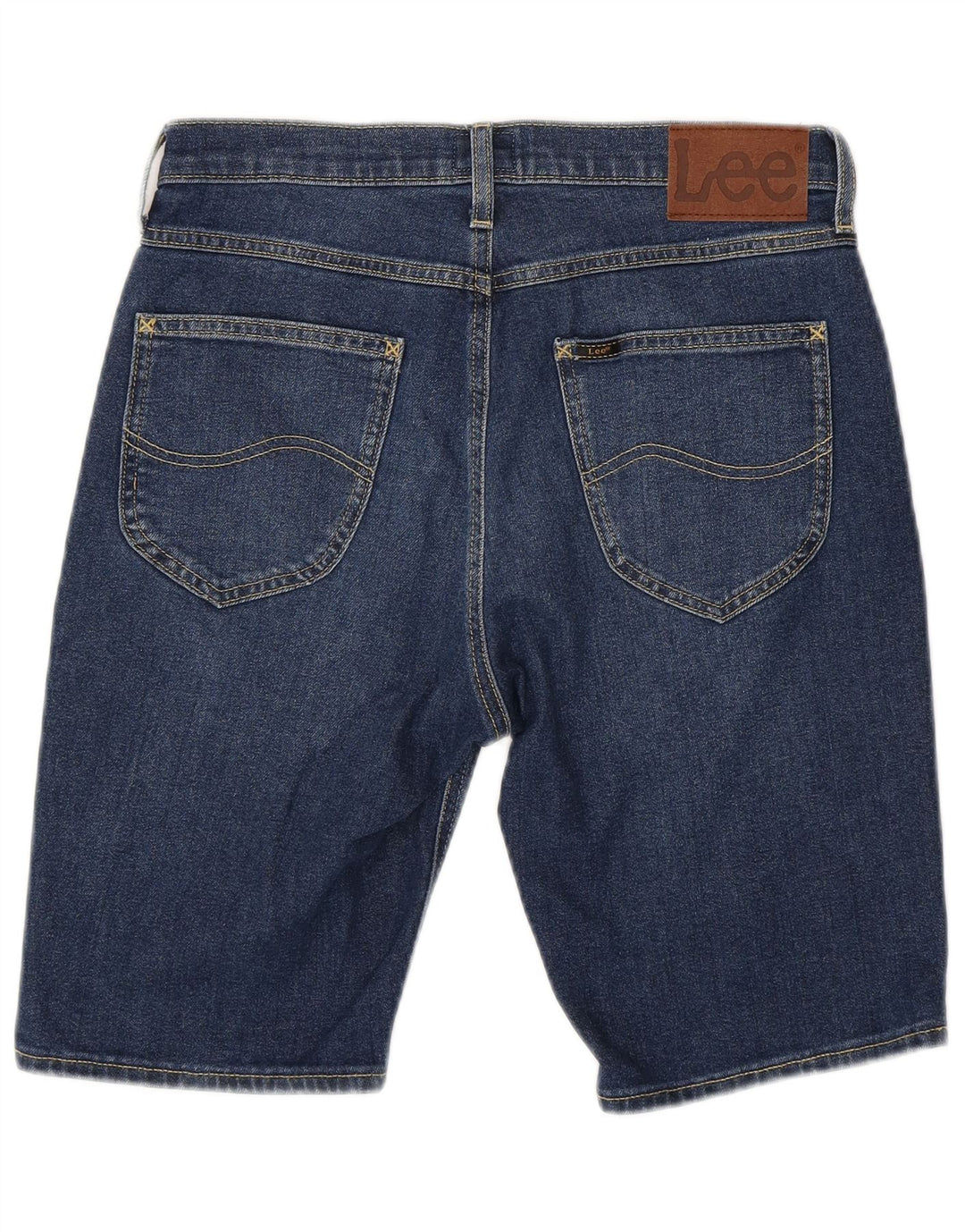 LEE Mens Denim Shorts W29 Medium Blue Cotton