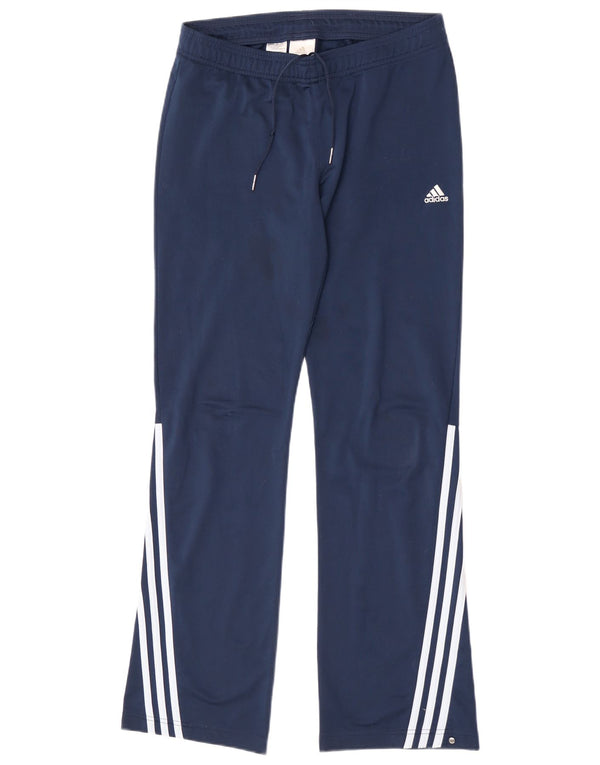 Adidas Womens Tracksuit Trousers UK 12 Medium  Blue Polyester
