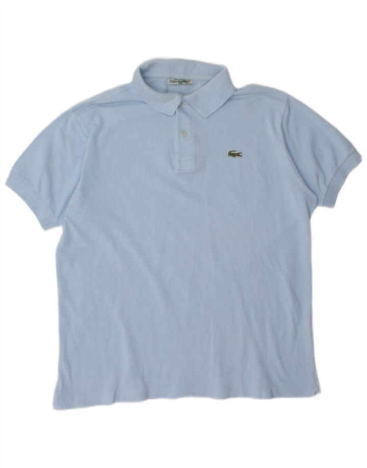 Lacoste Mens Polo Shirt Large Blue Cotton