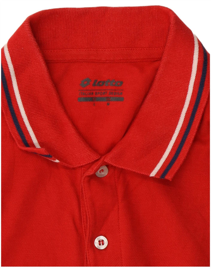 Lotto Mens Polo Shirt Large Red
