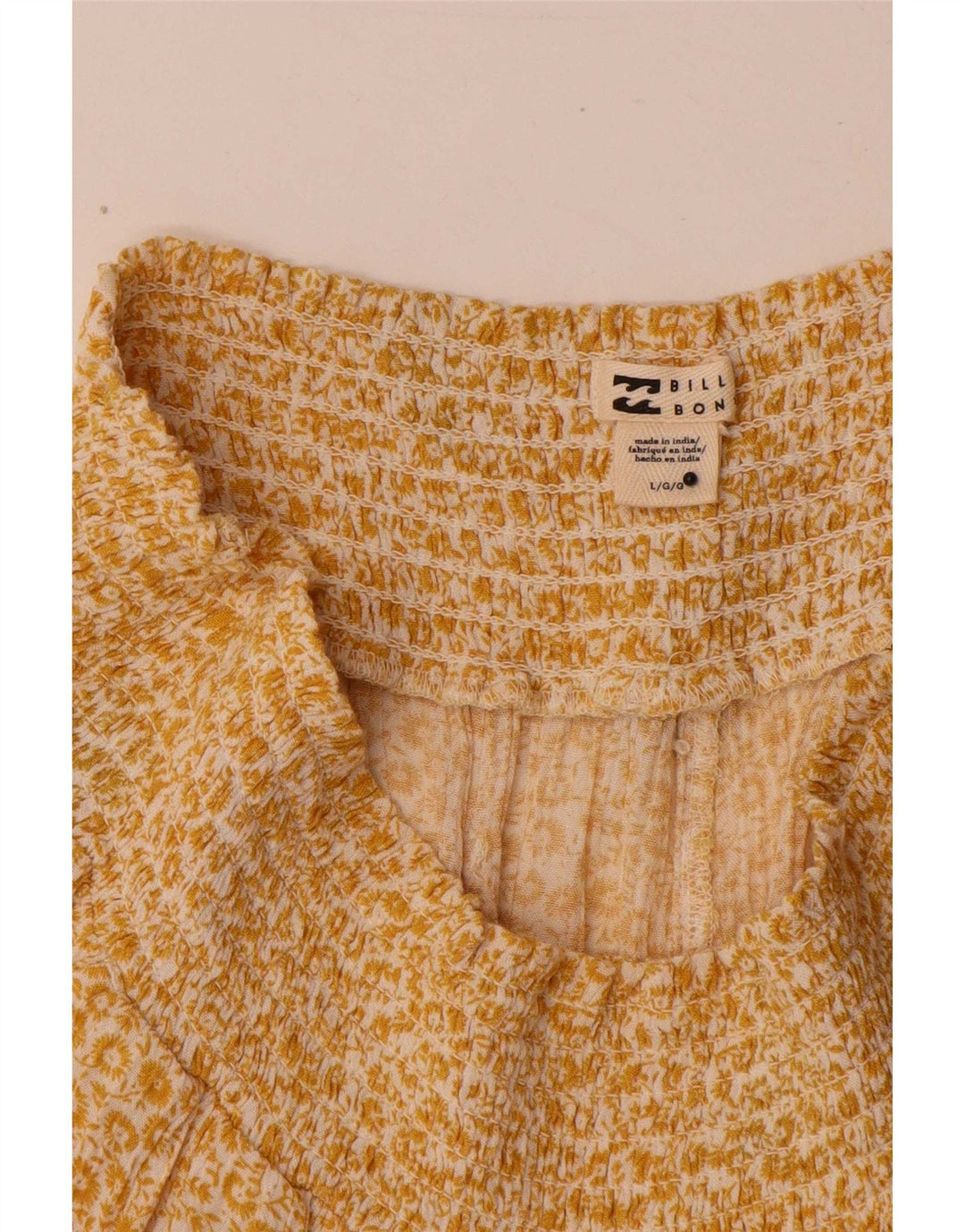 Billabong Womens Pegged Hot Pants Large W32 Yellow Floral