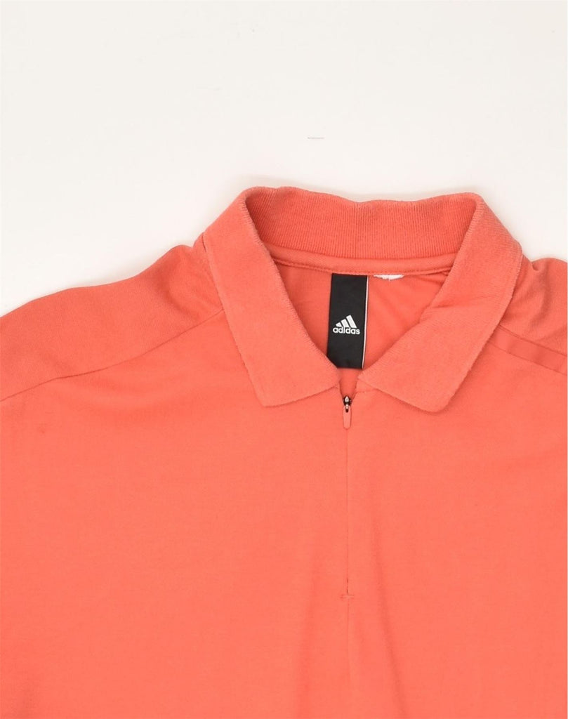 ADIDAS Womens Polo Dress UK 12 Medium Orange | Vintage Adidas | Thrift | Second-Hand Adidas | Used Clothing | Messina Hembry 