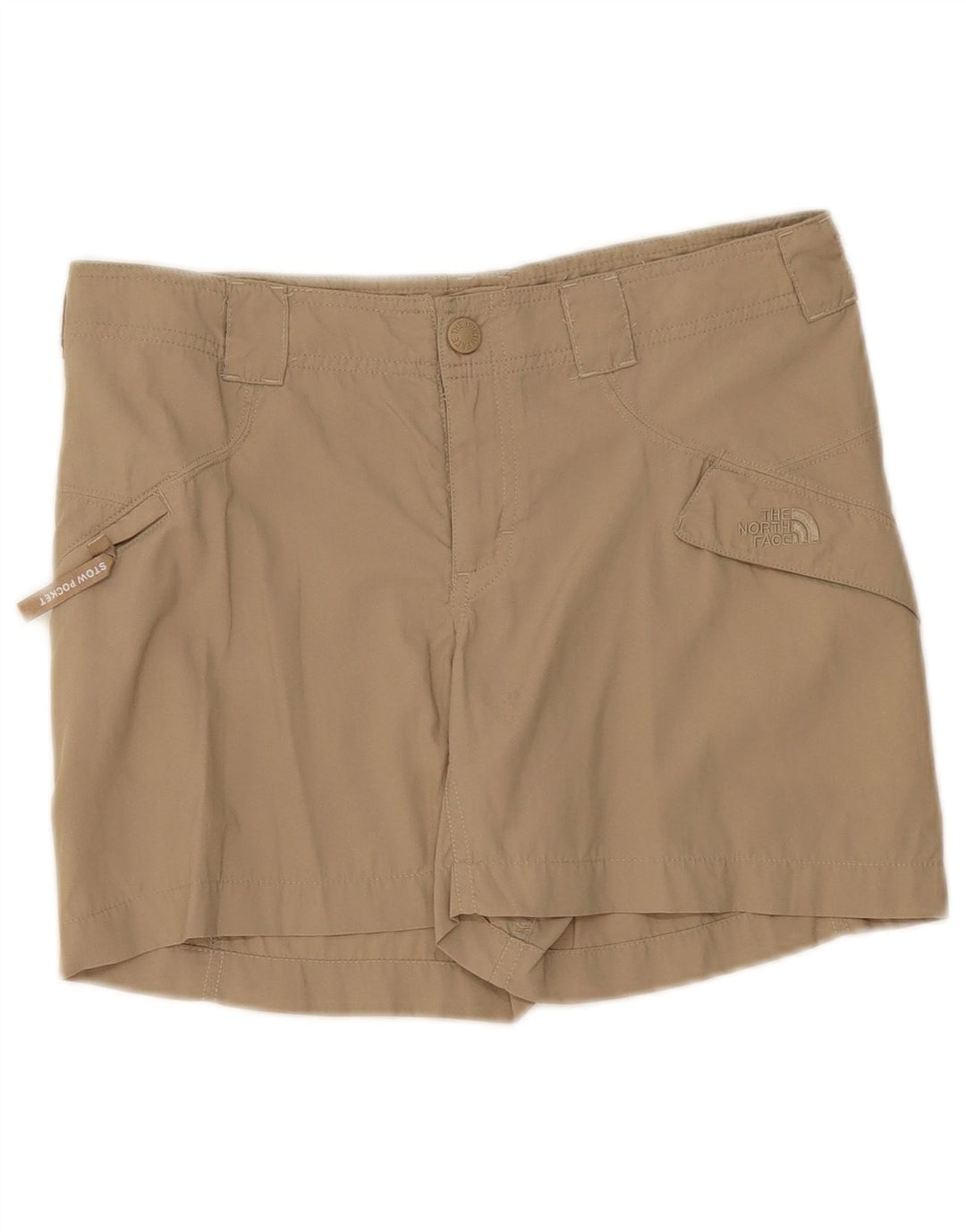 The North Face Womens Cargo Shorts W32 Large Khaki Nylon