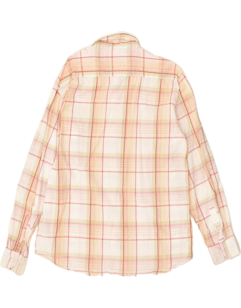 WRANGLER Mens Shirt XL Beige Check Cotton | Vintage Wrangler | Thrift | Second-Hand Wrangler | Used Clothing | Messina Hembry 