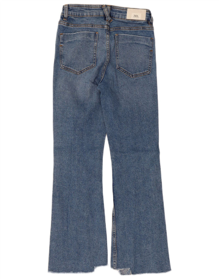 ZARA Womens Bootcut Jeans EU 34 2XS W24 L26 Blue