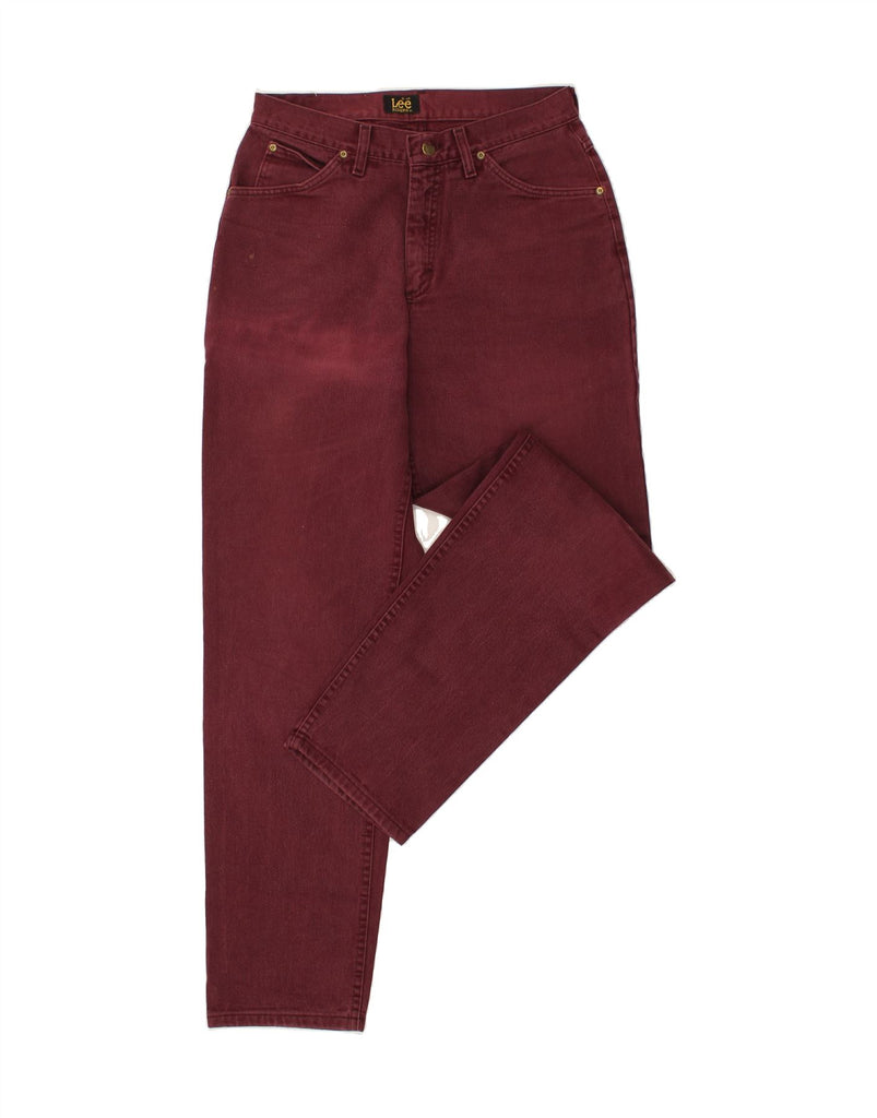 LEE Womens High Waist Tapered Jeans W30 L34 Burgundy Cotton Vintage Lee and Second-Hand Lee from Messina Hembry 