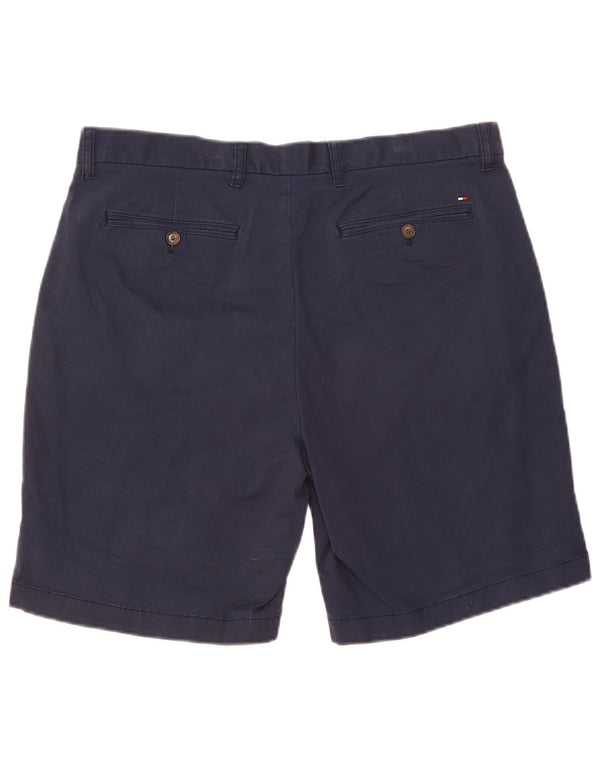 Tommy Hilfiger Mens Chino Shorts W36 Large Navy Blue Cotton