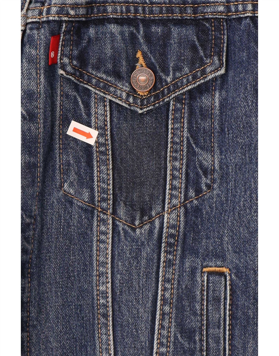 Levi's Womens Denim Jacket UK 14 Medium Blue Cotton