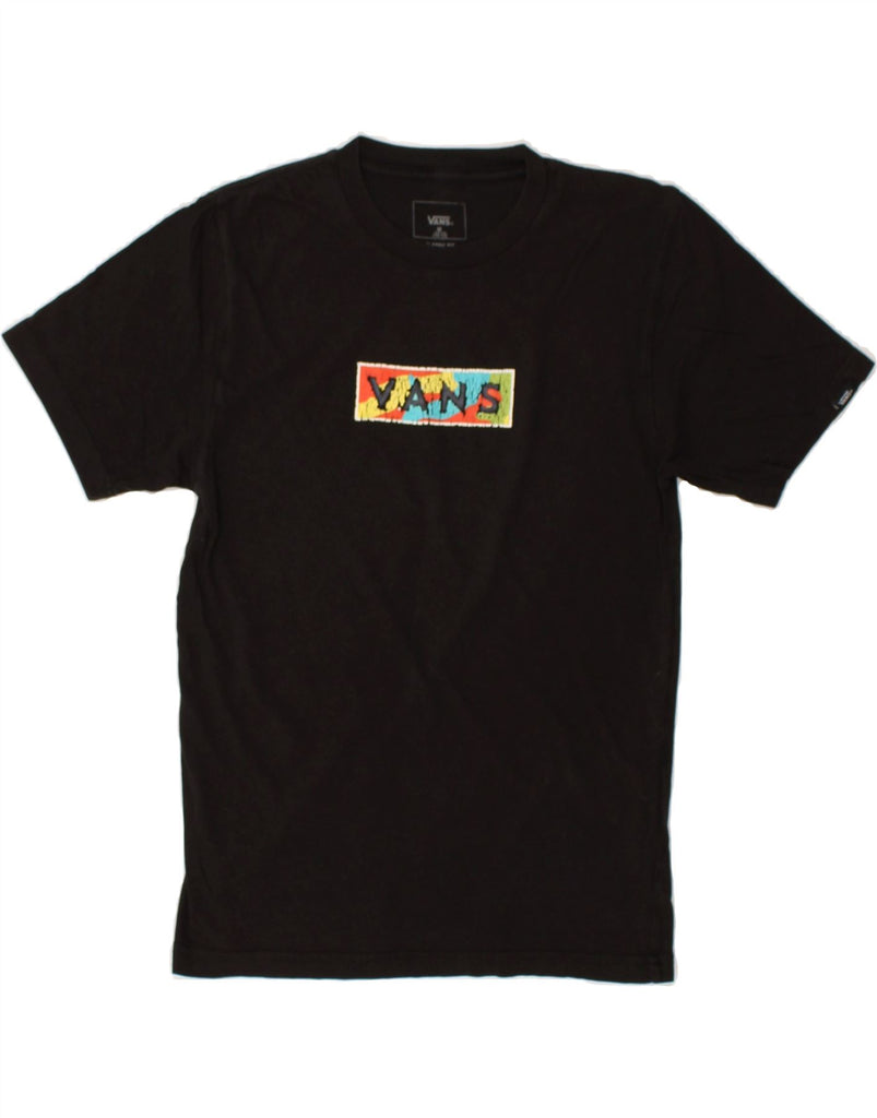 VANS Boys Classic Fit Graphic T-Shirt Top 10-11 Years Medium  Black Cotton | Vintage Vans | Thrift | Second-Hand Vans | Used Clothing | Messina Hembry 