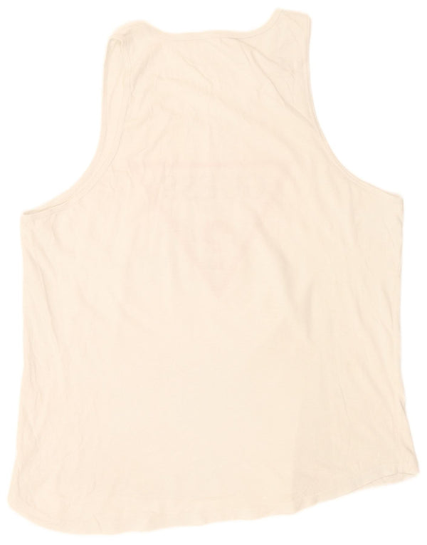 Guess Mens Graphic Vest Top Large White