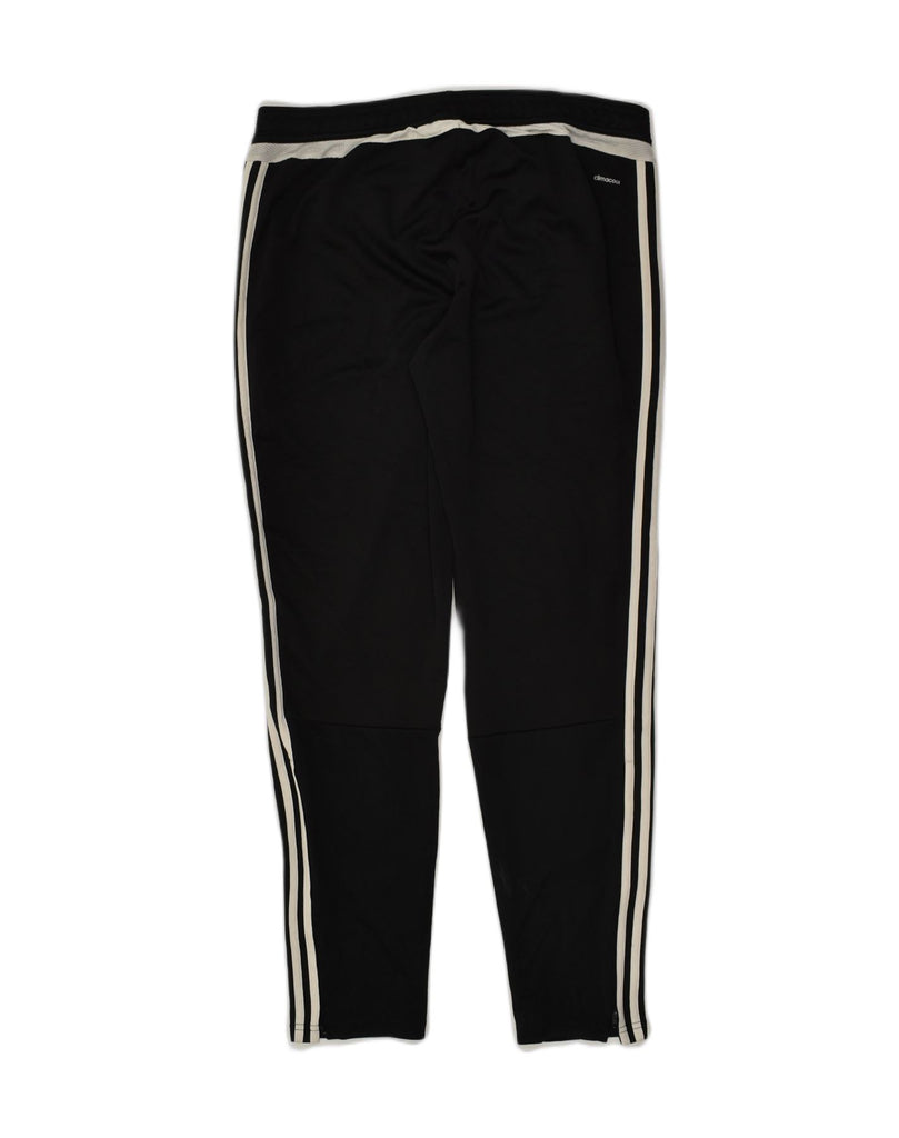 ADIDAS Womens Climacool Tracksuit Trousers UK 16-18 Large Black Polyester | Vintage Adidas | Thrift | Second-Hand Adidas | Used Clothing | Messina Hembry 