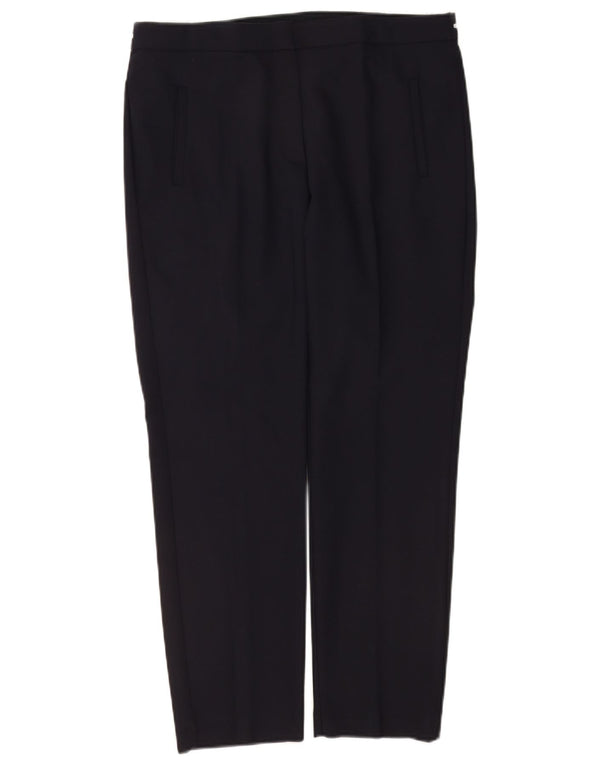 Zara Womens Tapered Chino Trousers XL W36 L28 Navy Blue
