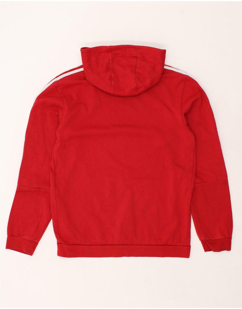 ADIDAS Mens Hoodie Jumper Medium Red Cotton | Vintage Adidas | Thrift | Second-Hand Adidas | Used Clothing | Messina Hembry 