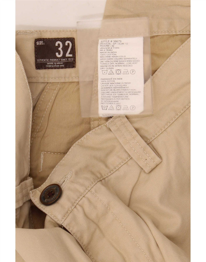 Timberland Mens Chino Trousers W32 L30 Beige Cotton
