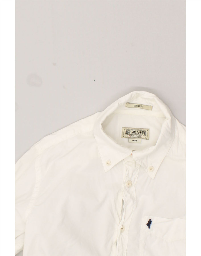MARLBORO CLASSICS Mens Custom Fit Shirt Small White Cotton | Vintage Marlboro Classics | Thrift | Second-Hand Marlboro Classics | Used Clothing | Messina Hembry 