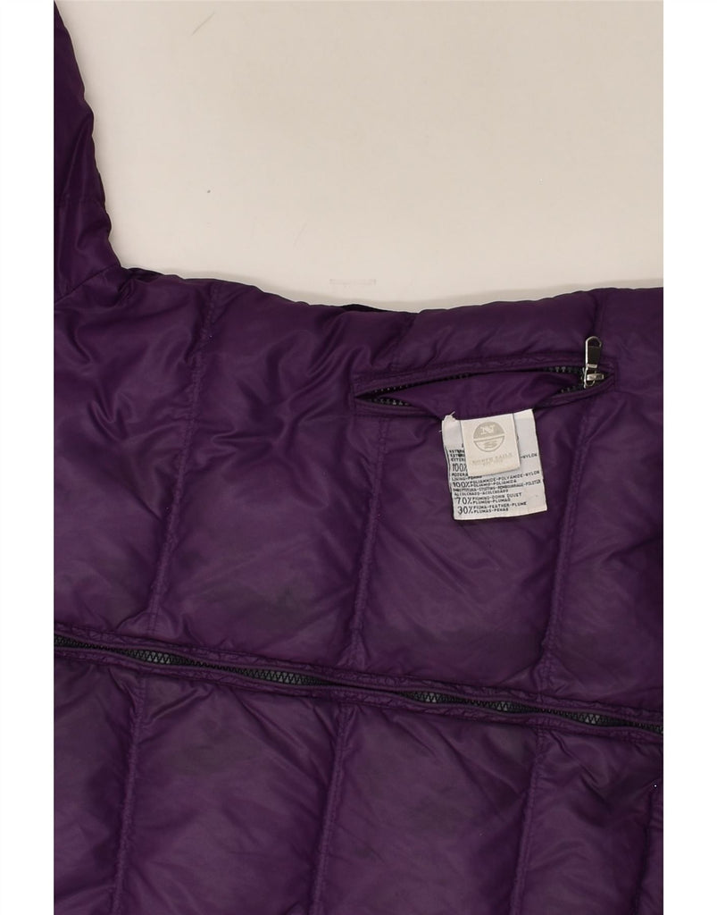 NORTH SAILS Girls Reversible Hooded Padded Jacket 12-13 Years Purple | Vintage North Sails | Thrift | Second-Hand North Sails | Used Clothing | Messina Hembry 