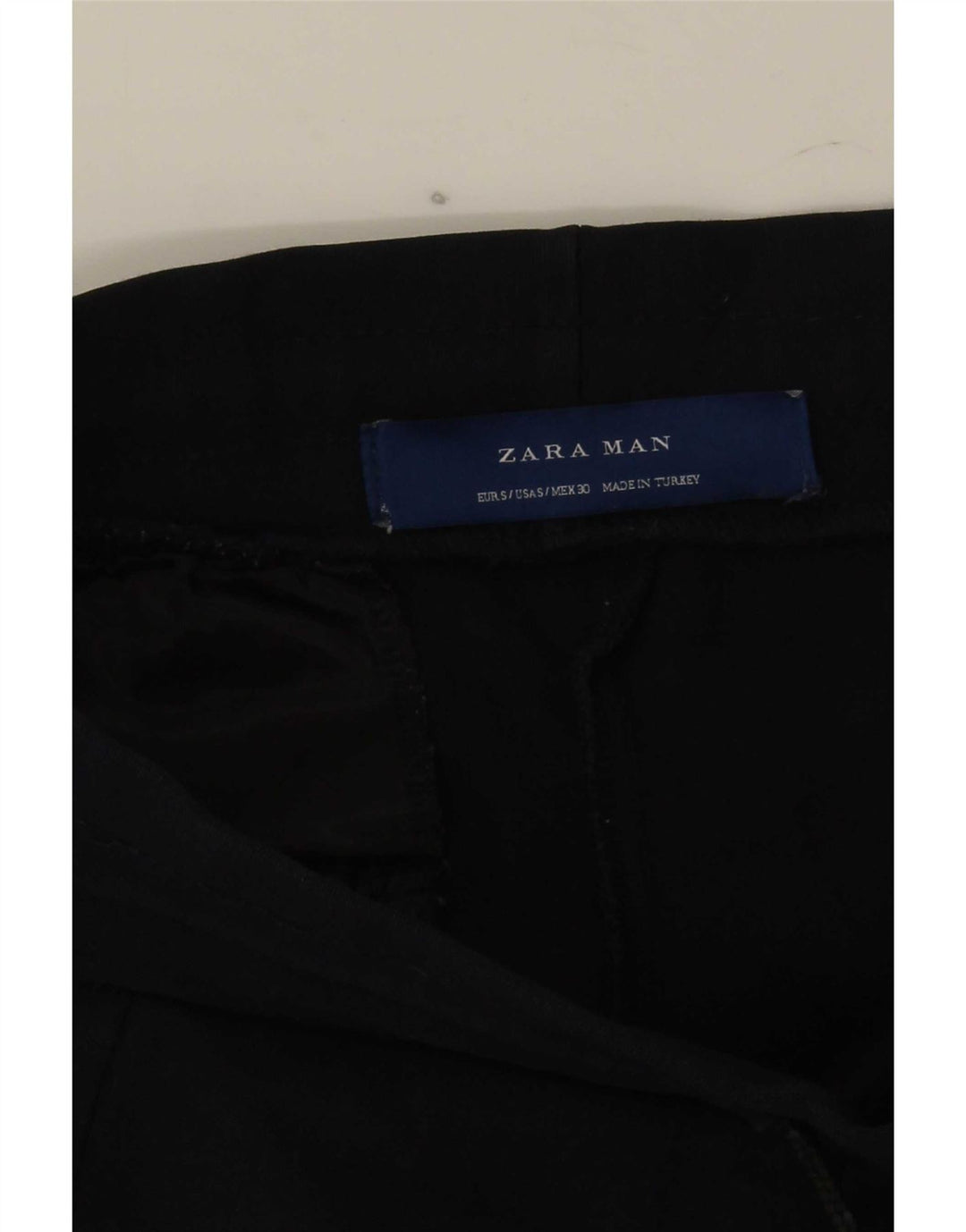 Zara Mens Tracksuit Trousers Joggers Small Navy Blue Colourblock