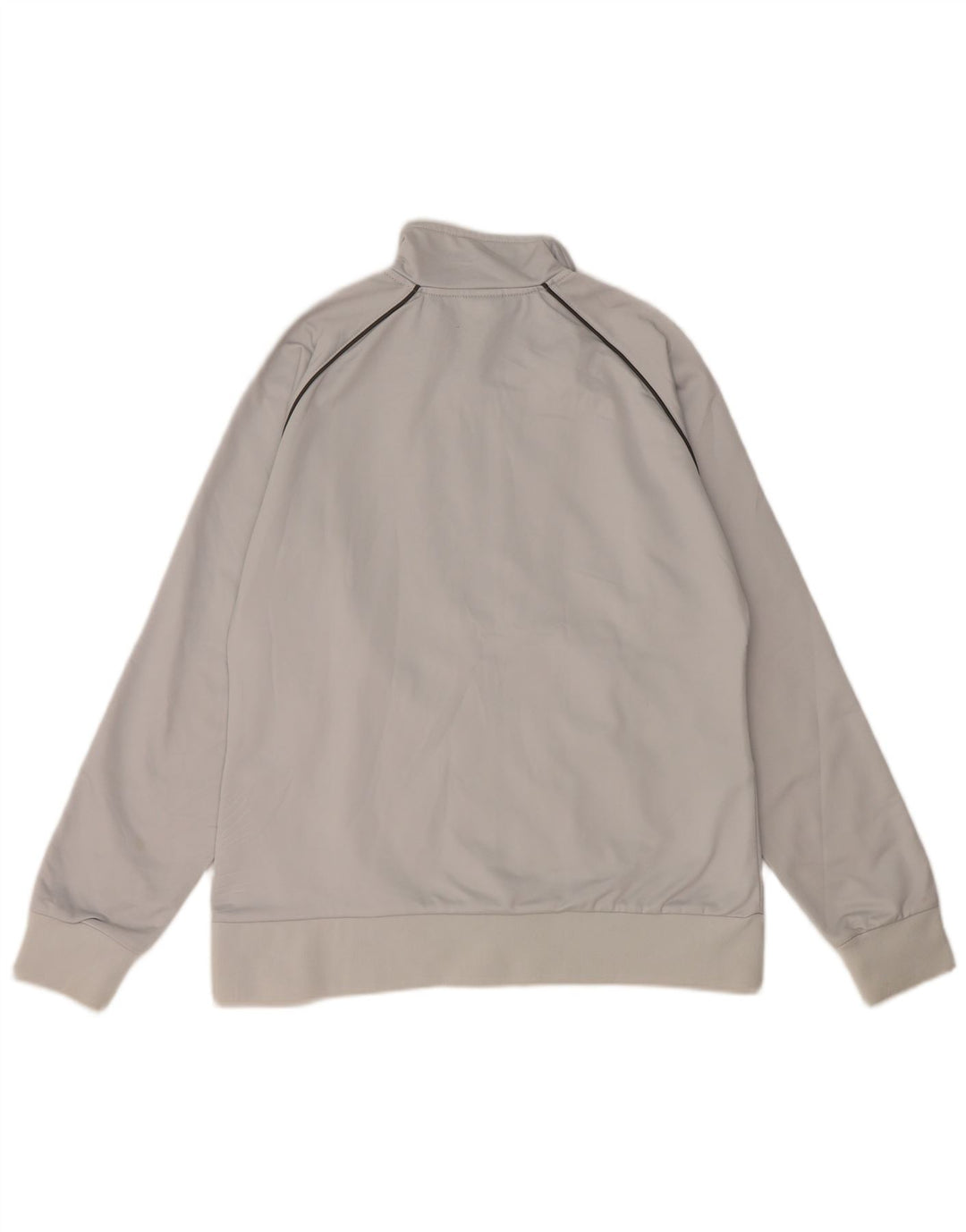 Asics Womens Tracksuit Top Jacket UK 18 XL Grey Polyester