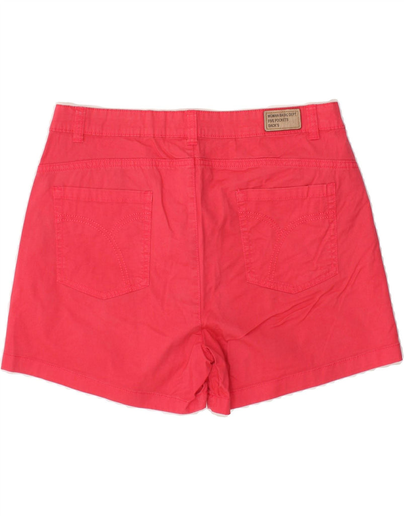 DACK'S Womens Regular Fit Casual Shorts IT 46 Large  W32 Red Cotton | Vintage Dack's | Thrift | Second-Hand Dack's | Used Clothing | Messina Hembry 