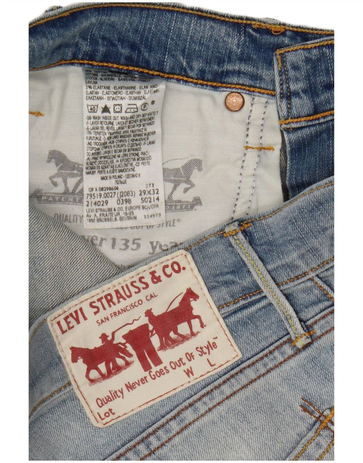 Levi's Mens Slim Jeans W29 L32 Blue Cotton