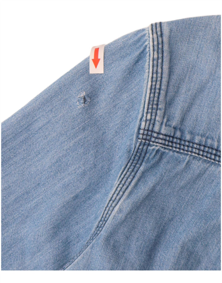 Tommy Hilfiger Mens Denim Shirt Large Blue Cotton