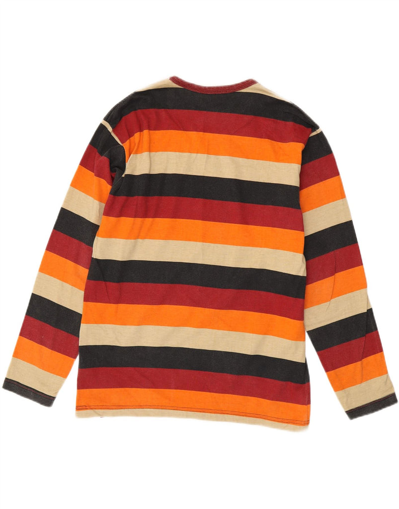 LEVI'S Boys Graphic Top Long Sleeve 13-14 Years Multicoloured Striped Vintage Levi's and Second-Hand Levi's from Messina Hembry 