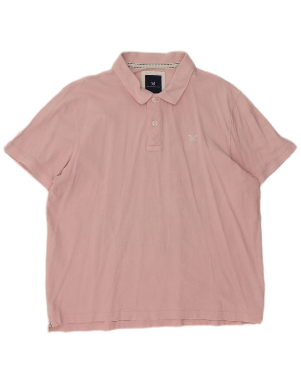 Crew Clothing Mens Polo Shirt XL Pink Cotton