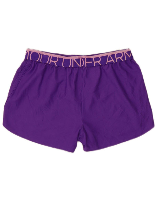 Under Armour Womens Graphic Regular Sport Shorts Small Purple