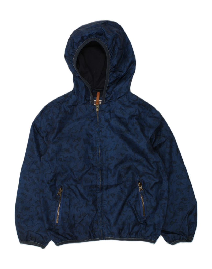 FAT FACE Boys Hooded Bomber Jacket 6-7 Years Navy Blue Animal Print | Vintage Fat Face | Thrift | Second-Hand Fat Face | Used Clothing | Messina Hembry 