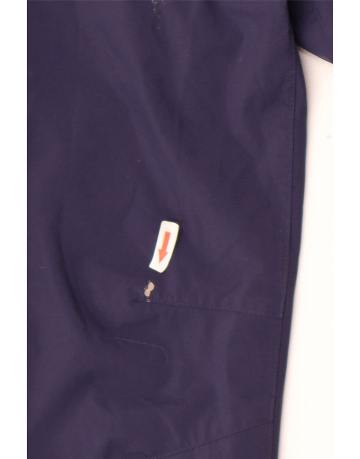 Jack Wolfskin Boys Graphic Hooded Rain Jacket 12-13 Years Navy Blue