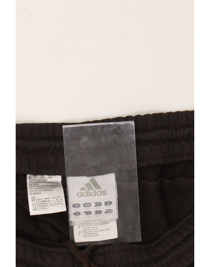 ADIDAS Mens Tracksuit Trousers 2XL Brown Polyester