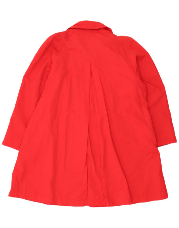 Et Dieu Crea La Femme Womens Overcoat EU 40 Medium Red Polyester