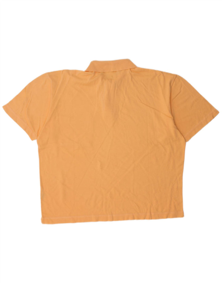 Ungaro Mens Polo Shirt Large Orange Cotton