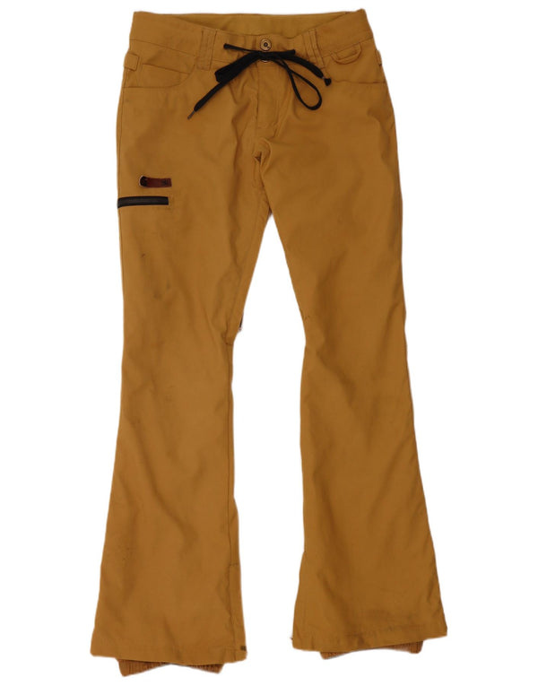 DC Womens Cargo Ski Trousers UK 10 Small Beige Nylon