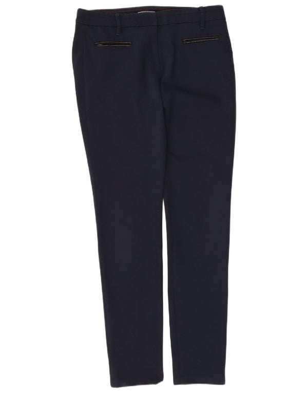 Tommy Hilfiger Womens Slim Casual Trousers US 8 Medium W32 L31 Navy Blue