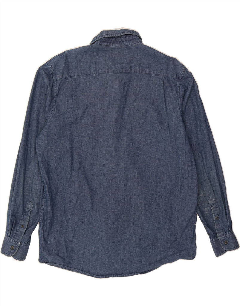 WRANGLER Mens Denim Shirt Large Blue Cotton Vintage Wrangler and Second-Hand Wrangler from Messina Hembry 
