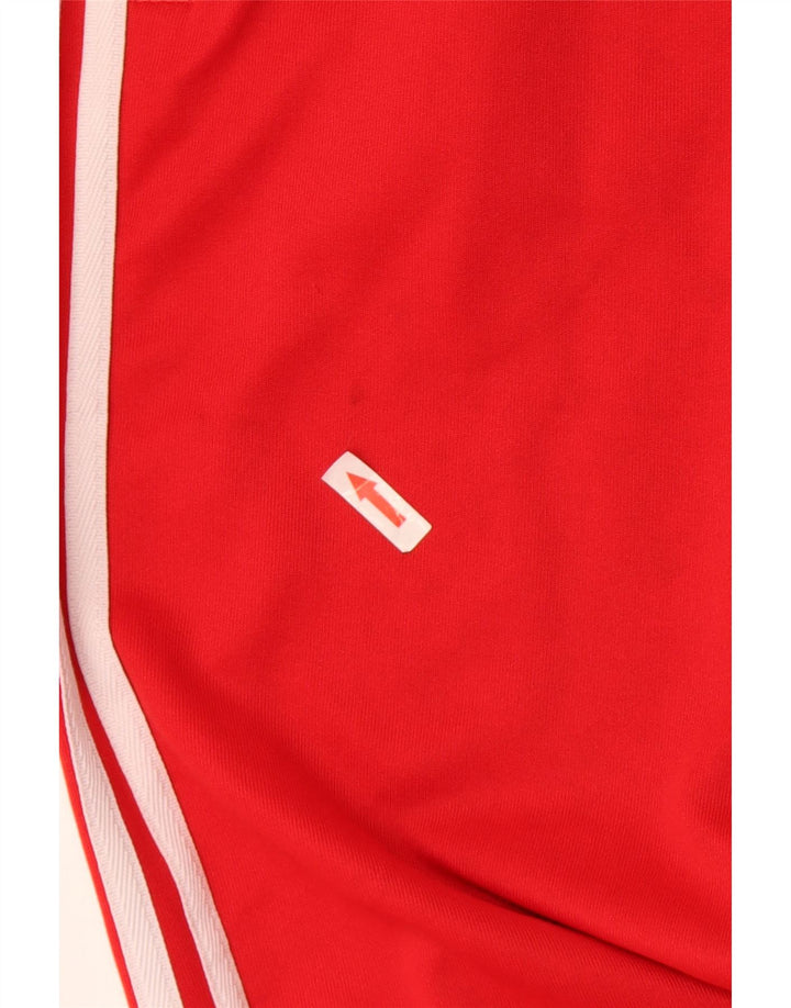Adidas Mens Tracksuit Trousers Joggers Small Red Polyester