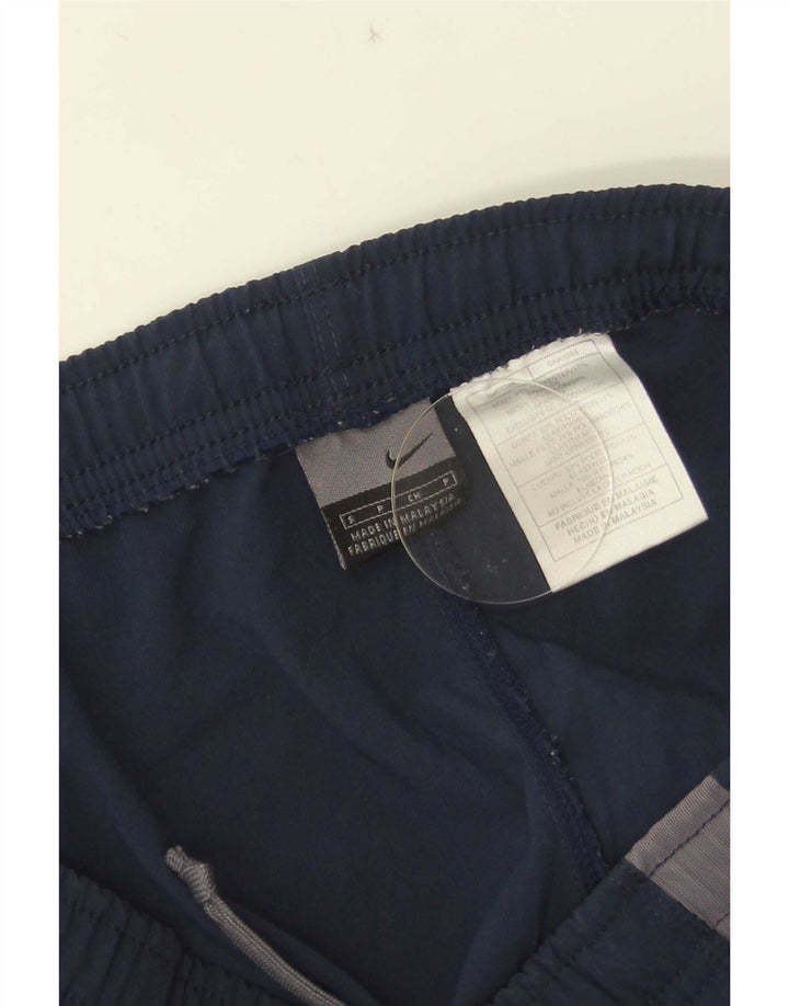 Nike Mens Sport Shorts Small Navy Blue Colourblock Polyester