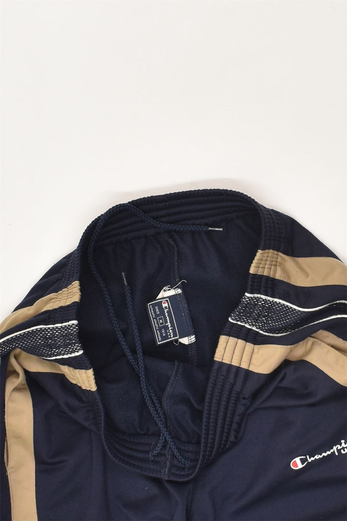 CHAMPION Boys Tracksuit Trousers 15-16 Years Medium  Navy Blue Colourblock | Vintage Champion | Thrift | Second-Hand Champion | Used Clothing | Messina Hembry 