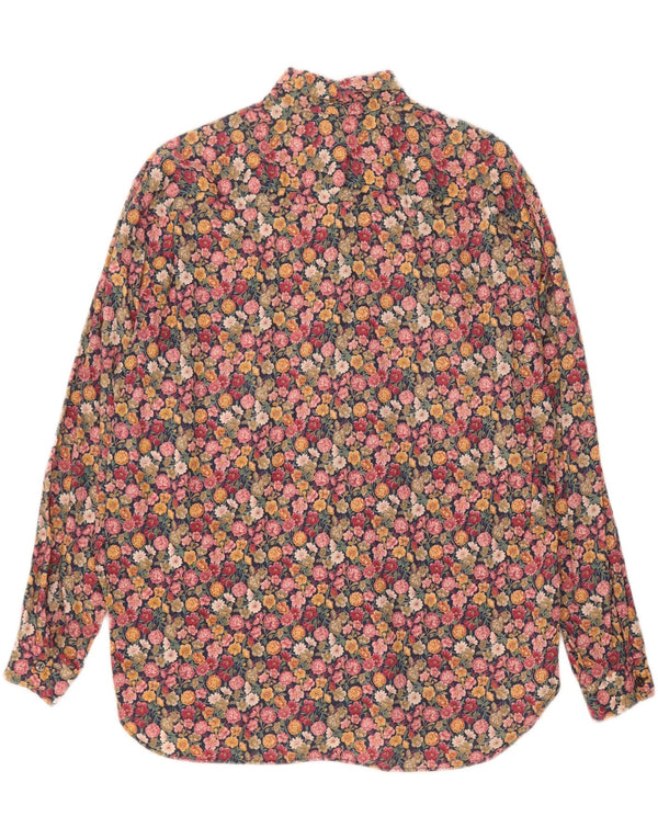 Vintage Womens Shirt Blouse IT 44 Medium Multicoloured Floral