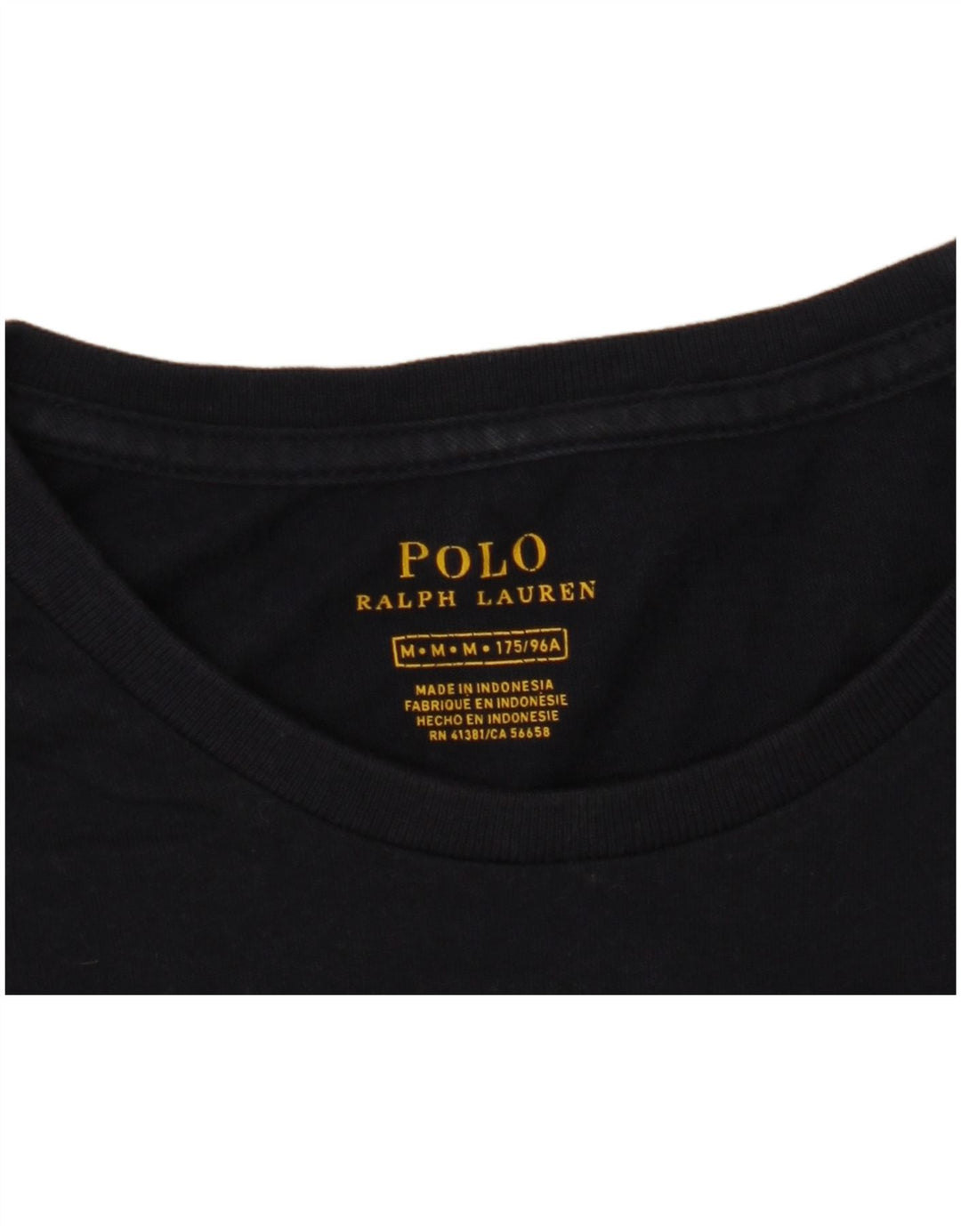 POLO RALPH LAUREN Mens T-Shirt Top Medium Navy Blue