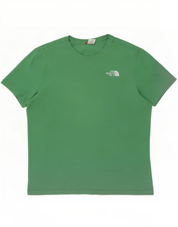 The North Face Mens Graphic T-Shirt Top Large Green Cotton