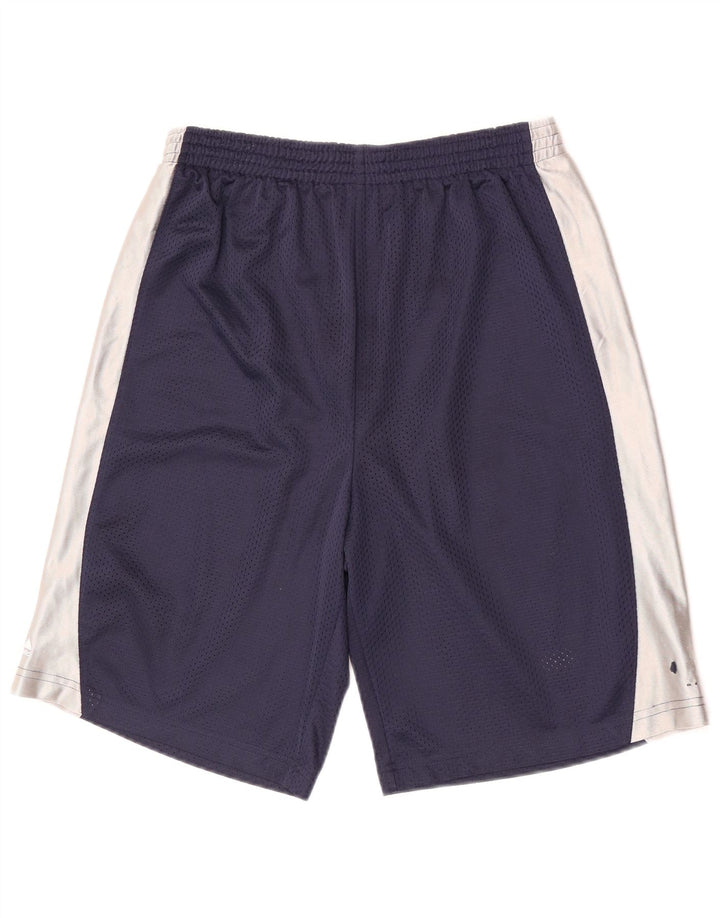 Majestic Mens Sport Shorts Medium  Navy Blue Colourblock Polyester