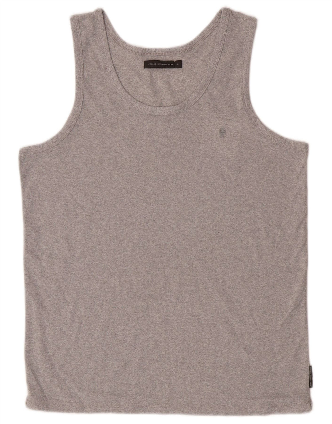 French Connection Mens Vest Top XL Grey Polyester