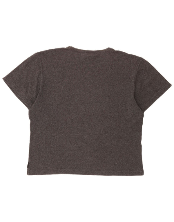 CALVIN KLEIN Womens Oversized T-Shirt Top UK 14 Medium Grey Cotton
