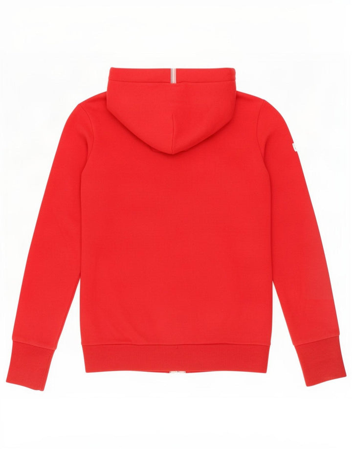 Superdry Womens Zip Hoodie Sweater UK 10 Small Red Polyester