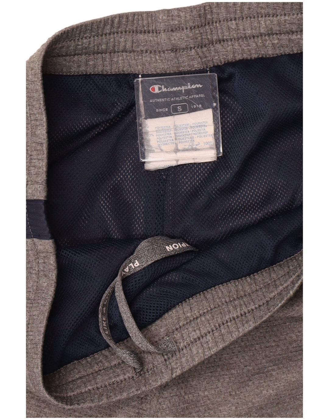 Champion Mens Sport Shorts Small  Grey Colourblock Polyester