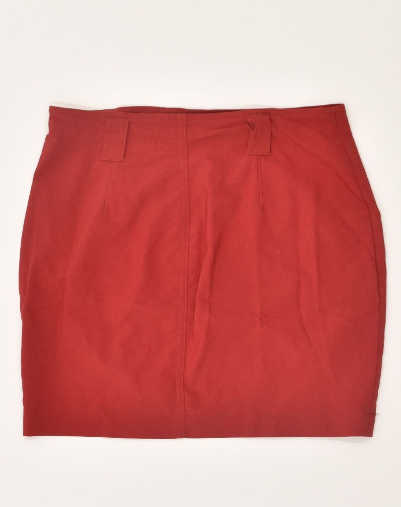 KRIZIA Womens High Waist Pencil Skirt IT 46 Large W30 Red Viscose | Vintage Krizia | Thrift | Second-Hand Krizia | Used Clothing | Messina Hembry 